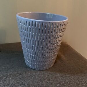 Textured Purple Ceramic Planter